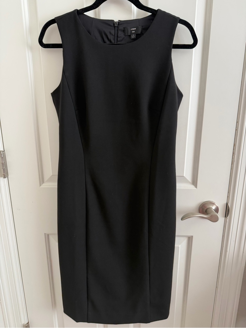J.Crew 365 Black Sleeveless Sheath Dress